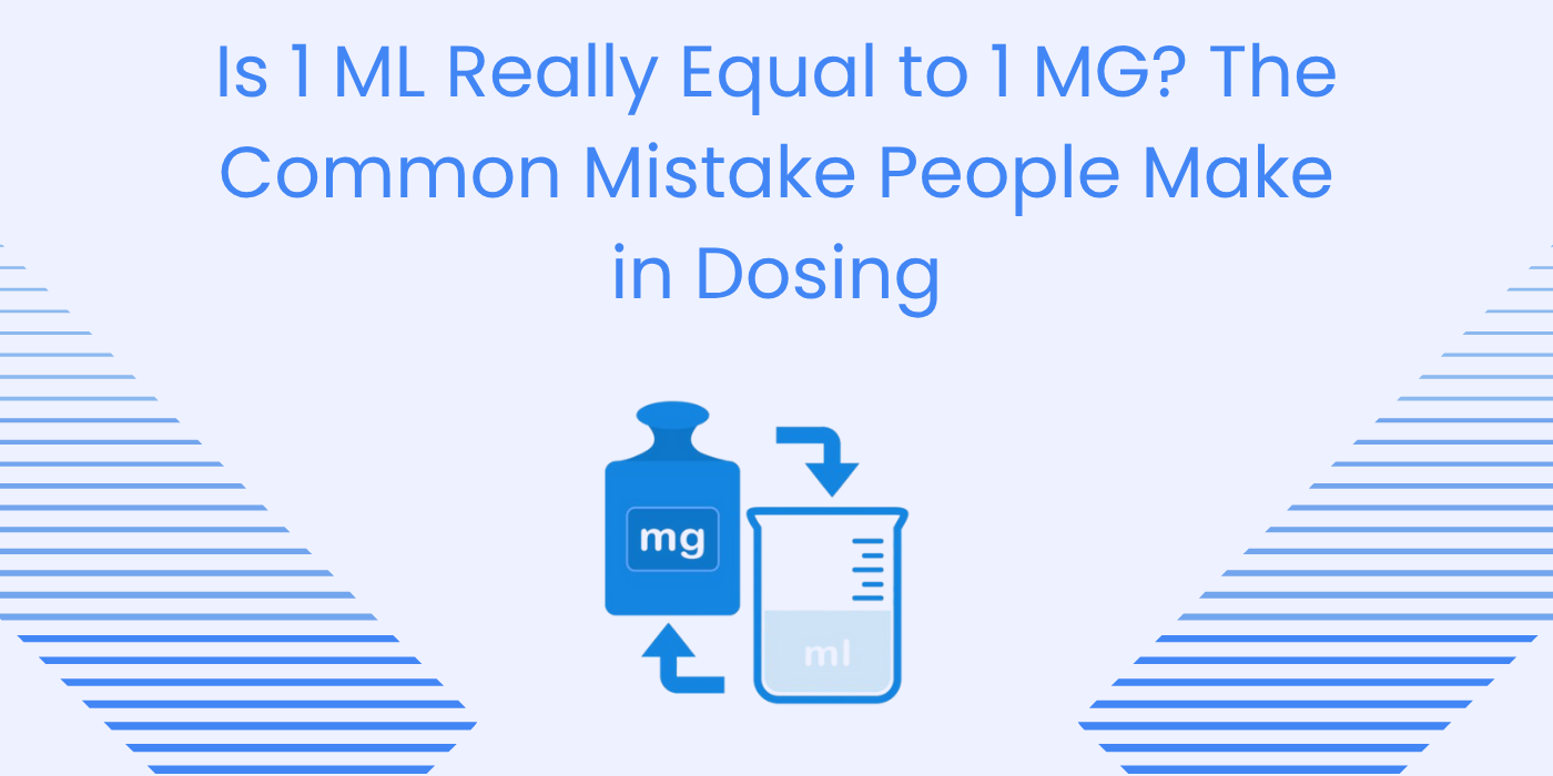 1 ML Really Equal to 1 MG?